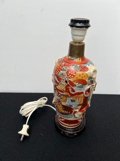 Te Koop : Japanse Satsuma Vaas Lamp Voetlamp Japan, Antiek en Kunst, Antiek | Lampen, Ophalen of Verzenden