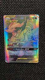 Reshiram & Charizard GX rainbow, Verzenden, Gebruikt, Losse kaart