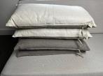 Mrs. Me | Avenue Leather | Coated Linnen | Sierkussen | 2x, Ophalen, Zo goed als nieuw, Wit, Rechthoekig