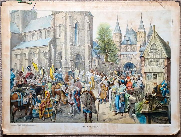 Ter Kruisvaart, Antiek en Kunst, Antiek | Schoolplaten, Geschiedenis, Ophalen