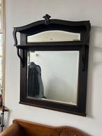 Grote Antieke Houten Spiegel, Ophalen, Rechthoekig, 50 tot 100 cm, Minder dan 100 cm