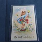 Ansichtkaart hartelijk gefeliciteerd, Verzamelen, Ansichtkaarten | Themakaarten, Ophalen of Verzenden, 1940 tot 1960, Gelopen