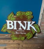 Reclamebord brouwerij Bink Kerkom bord bier man cave, Ophalen of Verzenden, Gebruikt, Reclamebord