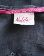 NOLITA topje, transparante blousetop, antraciet, Mt. M, Grijs, Nolita, Maat 38/40 (M), Zo goed als nieuw
