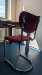 Gebroeders de Wit / Gispen type 3011, 6x rood stof stoelen, Huis en Inrichting, Stoelen, Ophalen, Gebruikt, Stof, Vijf, Zes of meer stoelen