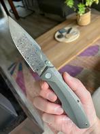 Null Knives Raiden Hakkapella Damasteel Staticwash Titanium, Ophalen of Verzenden, Nieuw