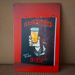 Metalen Heineken's bord, Verzamelen, Ophalen, Zo goed als nieuw, Reclamebord, Plaat of Schild, Heineken