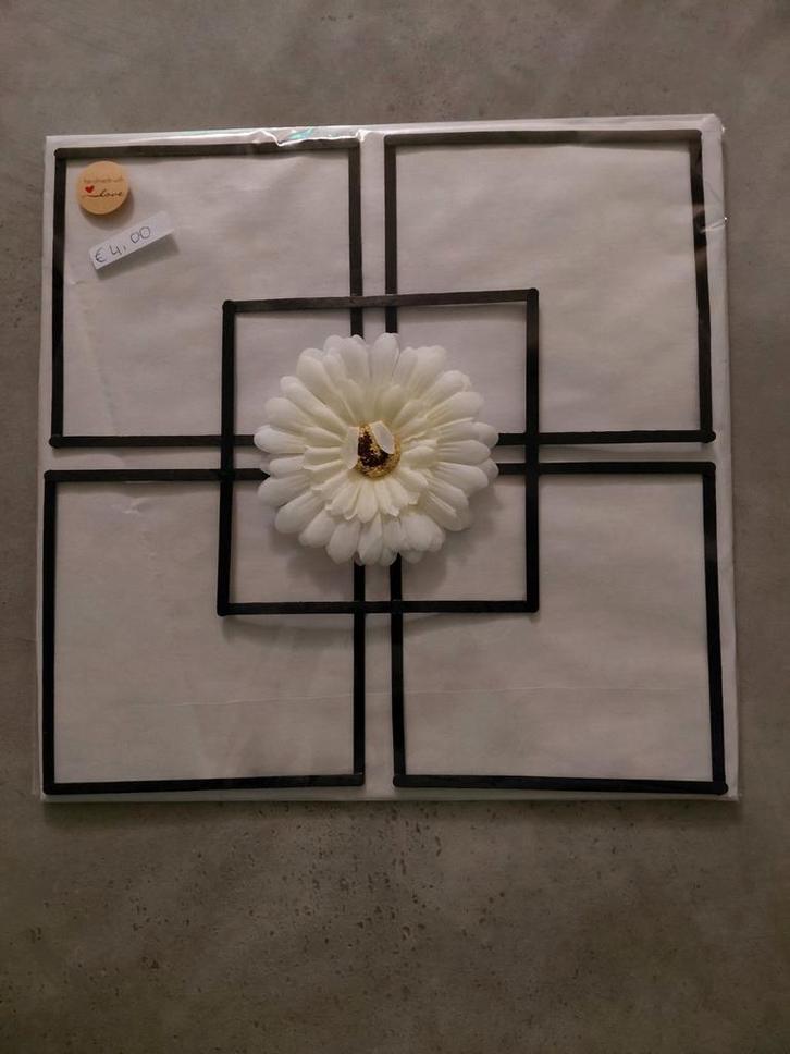Handgemaakt Wandpaneel met Bloem, Huis en Inrichting, Woonaccessoires | Wanddecoraties, Nieuw, Ophalen