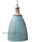 Sfeervolle hanglamp Antic Green, Ophalen of Verzenden, Nieuw, Metaal, Minder dan 50 cm