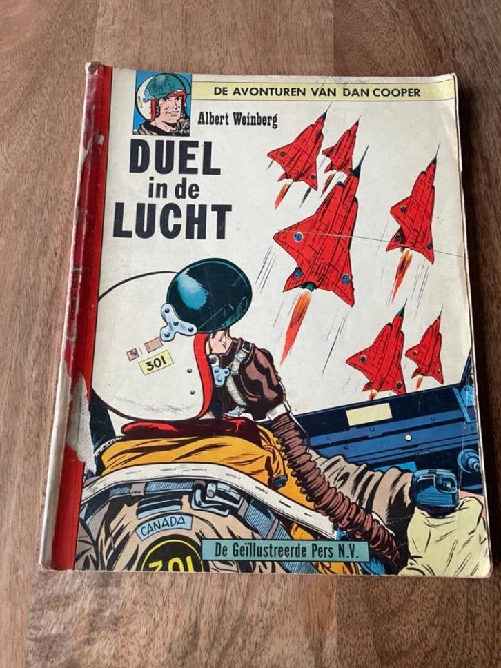 Dan Cooper - Duel in de Lucht | 1e Druk HC 1963 | Leesex., Boeken, Stripboeken, Gelezen, Eén stripboek, Ophalen of Verzenden