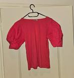 Liu jo shirt met pofmouwen fuchsia roze, Kleding | Dames, T-shirts, Ophalen of Verzenden, Roze, Zo goed als nieuw, Korte mouw