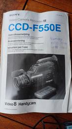 Sony CCD-F550E Video Camera Recorder - Complete Set, Ophalen, 8mm, Camera
