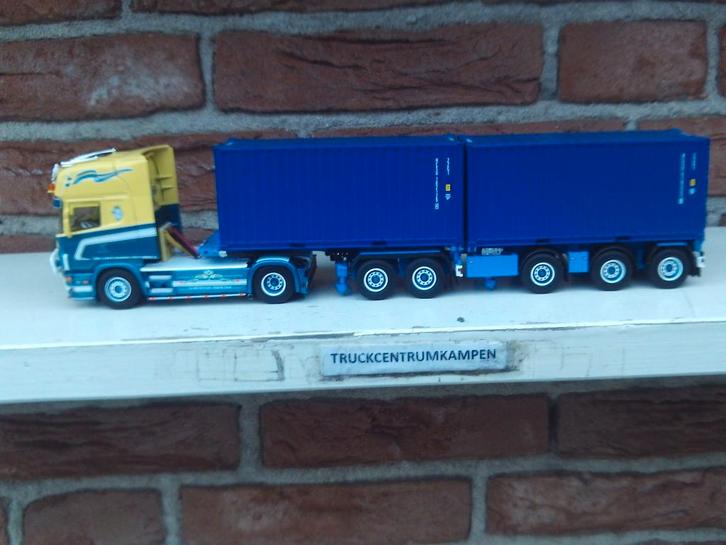 WSI  Scania  R4  Topline  van  John.  van  de  Made., Hobby en Vrije tijd, Modelauto's | 1:50, Nieuw, Bus of Vrachtwagen, Wsi