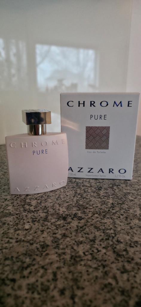Azzaro Chrome Pure eau de toilette 50ml, Ophalen of Verzenden, Zo goed als nieuw