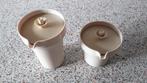 Tupperware melk- & suikerkan, Huis en Inrichting, Keuken | Tupperware, Ophalen, Zo goed als nieuw, Crème, Beker of Kan