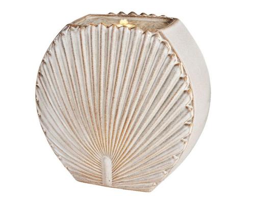Waterornament NIEUW Lumineo LED Schelp Keramiek, Tuin en Terras, Waterpartijen en Fonteinen, Nieuw, Waterornament, Overige materialen