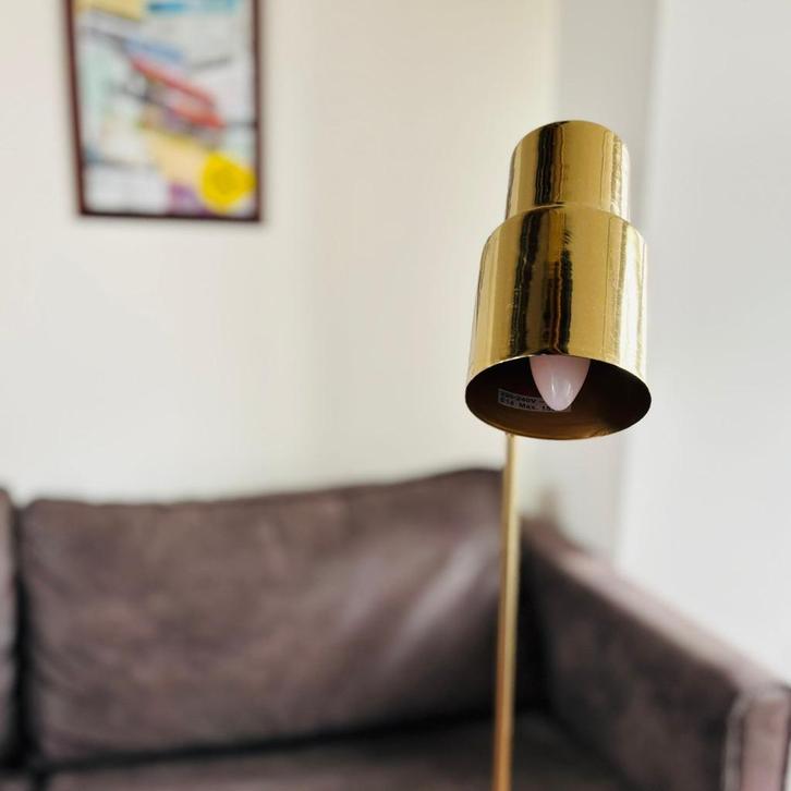 Sissy Boy - stalamp - goudkleurig, Huis en Inrichting, Lampen | Vloerlampen, Zo goed als nieuw, 100 tot 150 cm, Metaal, Ophalen