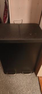 Brabantia Touch Bin Prullenbak Zwart 60 Liter, Ophalen, Gebruikt