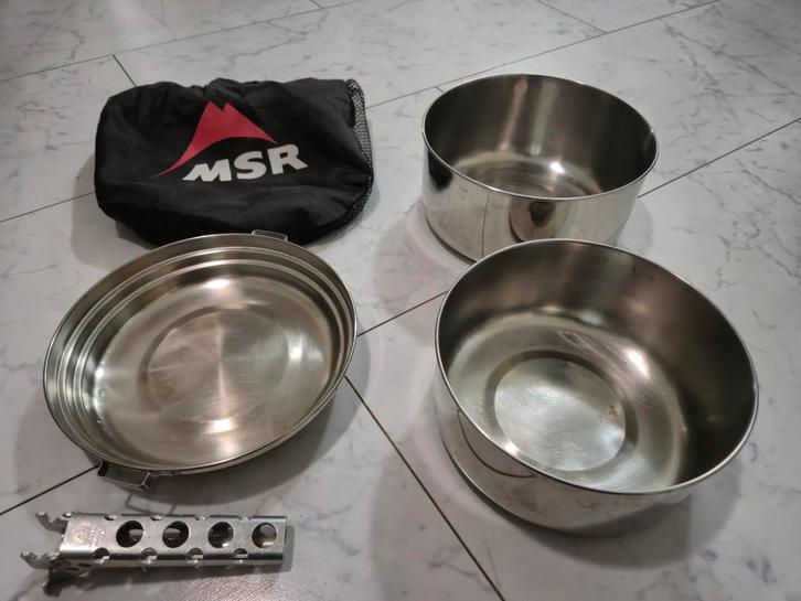 MSR Alpine 2 Kookset - Ideaal voor Backpacken, Caravans en Kamperen, Kampeeraccessoires, Zo goed als nieuw, Ophalen of Verzenden