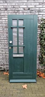 Hardhouten voordeur T.E.A.B., Ophalen, Gebruikt, Buitendeur, 200 tot 215 cm