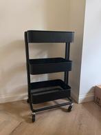 Ikea Raskog roltafel - Zwart, Huis en Inrichting, Ophalen, Zo goed als nieuw