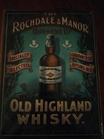 metalen reclame bord WHISKY (002), Ophalen of Verzenden, Nieuw, Reclamebord