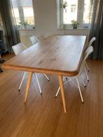 Goossens eiken eettafel Lodge 200 x 100, Ophalen, Modern / retro, Eikenhout, 200 cm of meer