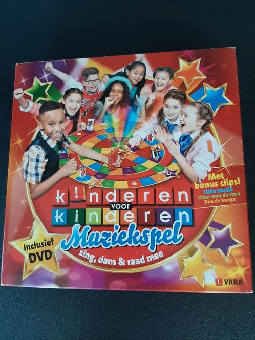 Kinderen voor kinderen muziekspel met DVD "als nieuw", Hobby en Vrije tijd, Gezelschapsspellen | Bordspellen, Zo goed als nieuw