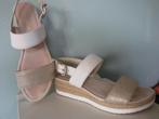 Gabor sleehak sandalen maat 38,5, Verzenden, Wit, Gabor, Sandalen of Muiltjes