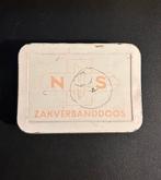 Metalen zakverbanddoos NS (jaren 50/60), Verzamelen, Spoorwegen en Tramwegen, Ophalen of Verzenden, Gebruikt, Trein
