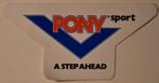 Vintage PONY sport paarden hobby sticker jaren '80 NIEUW, Ophalen of Verzenden, Nieuw, Paard, Overige typen