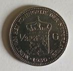 Zilveren 1/2 gulden munt Wilhelmina 1930, Ophalen of Verzenden, Koningin Wilhelmina