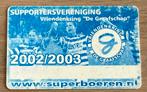 Voetbal kaart / card Vriendenkring De Graafschap 2002 - 2003, Ophalen of Verzenden, Zo goed als nieuw, Buitenlandse clubs