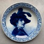 Wandbord De Porceleyne Fles uit 1895 - zelfportret Rembrandt, Ophalen of Verzenden