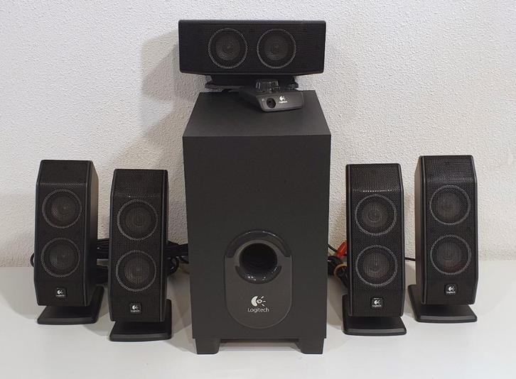 Surround Speakersysteem - Logitech X-540 5.1, Computers en Software, Pc speakers, Gebruikt, Audiokanaal 5.1, Ophalen of Verzenden