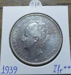 2,5 Gld 1939 1e, Postzegels en Munten, Munten | Nederland, Zilver, Ophalen of Verzenden, Koningin Wilhelmina, Losse munt