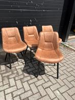 Nieuwe eetkamerstoelen cognac kunstleder, Huis en Inrichting, Stoelen, Ophalen, Nieuw, Bruin