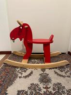 Rood houten schommel rendier Ikea, Ophalen, Zo goed als nieuw, Jongen of Meisje