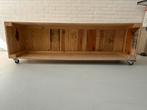 Mooie ruw houten schoenenkist/kast B:152,5xH:49xD:38,5cm, Ophalen, Gebruikt, Minder dan 50 cm, Overige houtsoorten