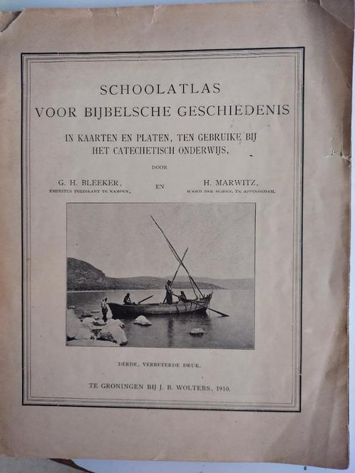 schoolatlas voor bijbelsche geschiedenis, Antiek en Kunst, Antiek | Boeken en Bijbels, Ophalen of Verzenden