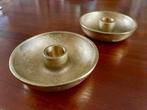 2 x Ferm Living kandelaar Bowl Candle Holder messing, Overige kleuren, Nieuw, Ophalen of Verzenden, Metaal