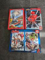 Puzzels stoomtrein, Spiderman & Avengers (500 stukjes), Ophalen, 500 t/m 1500 stukjes, Zo goed als nieuw, Legpuzzel