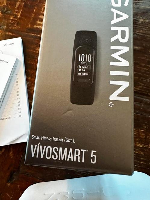 Garmin vivosmart vivo smart 5 met doos en boekjes, Sieraden, Tassen en Uiterlijk, Sporthorloges, Gebruikt, Android, Zwart, Ophalen of Verzenden