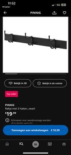 2x IKEA kapstokken PINNIG, Huis en Inrichting, Woonaccessoires | Kapstokken, Wandkapstok, Ophalen of Verzenden, Zo goed als nieuw