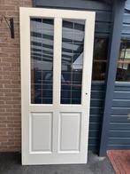 Binnendeur glas in lood, Doe-het-zelf en Verbouw, Deuren en Horren, Gebruikt, 80 tot 100 cm, Binnendeur, Ophalen of Verzenden
