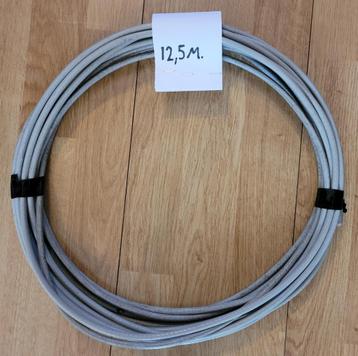 12,5 meter grijze satelliet coax kabel (kwaliteit!). beschikbaar voor biedingen