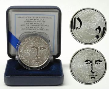 Finland 10 euro 2007, Agricola, zilver proof beschikbaar voor biedingen