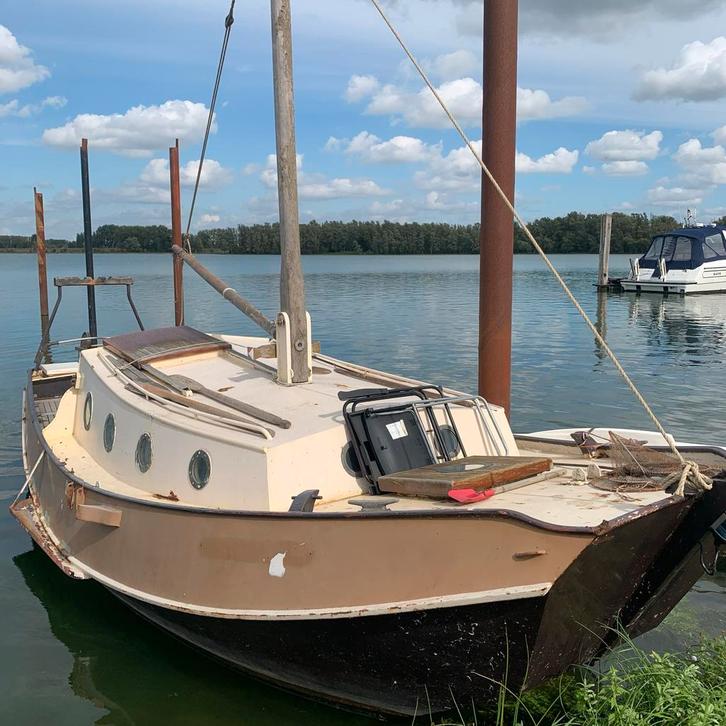 Zeeschouw 8.5m - Klassiek Zeilschip, Watersport en Boten, Motorboten en Motorjachten, Gebruikt, Staal, 6 tot 9 meter, Benzine