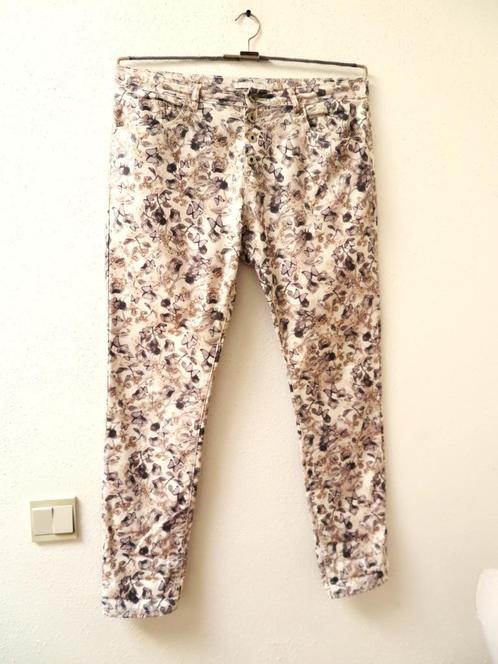 K14 PLACE DU JOUR broek room wit zwart maat 42, Kleding | Dames, Broeken en Pantalons, Zo goed als nieuw, Maat 42/44 (L), Wit