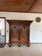 Massief eiken Oudhollandse kast - prachtig houtsnijwerk, Antiek en Kunst, Antiek | Meubels | Kasten, Ophalen